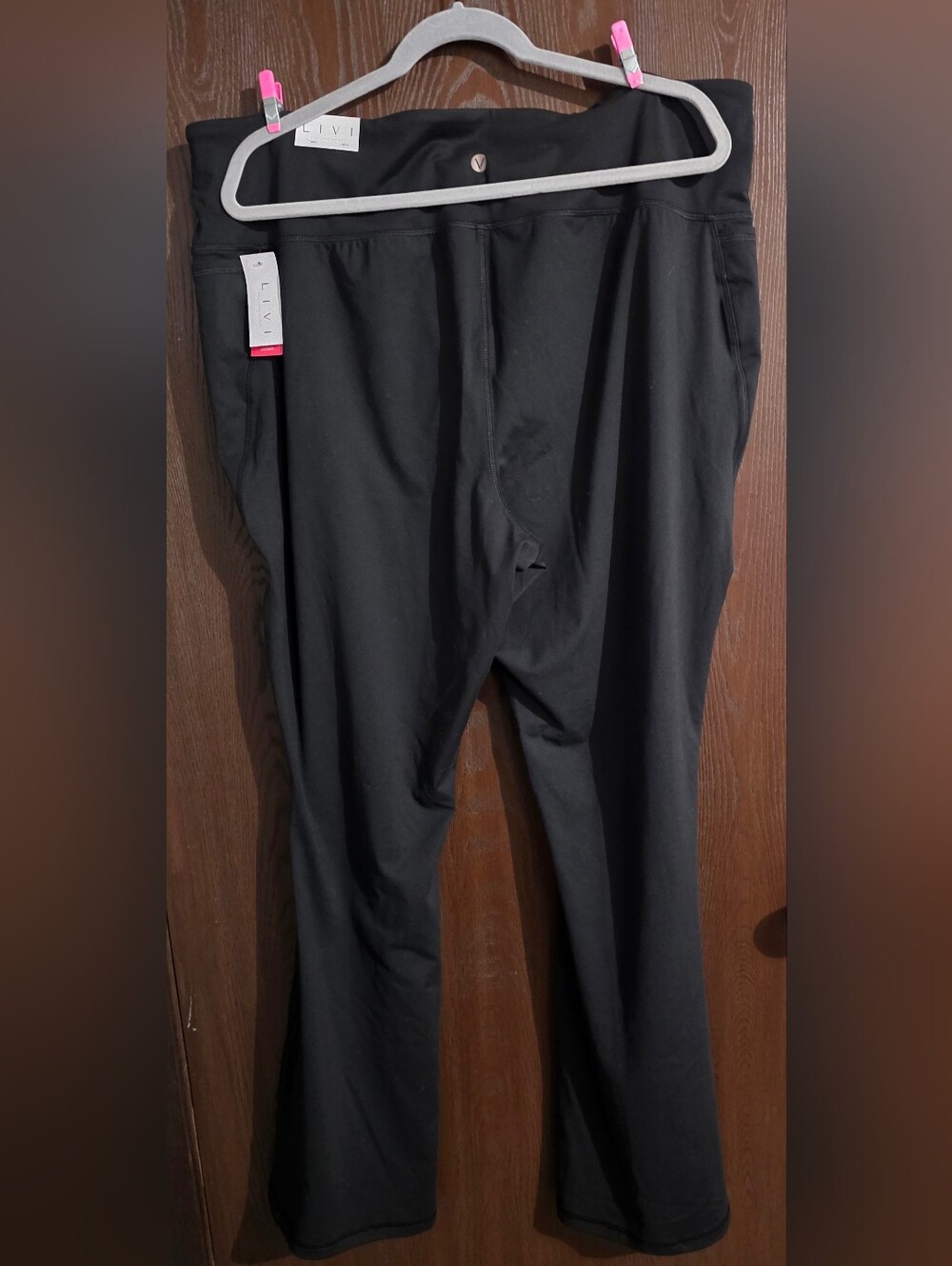 Lane Bryant Black Pull-On Flare Leggings